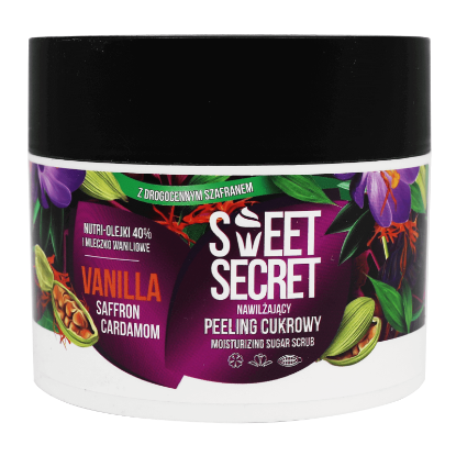 SWEET SECRET Vanilla Moisturizing Sugar Scrub 200 g deeply nourishes the skin