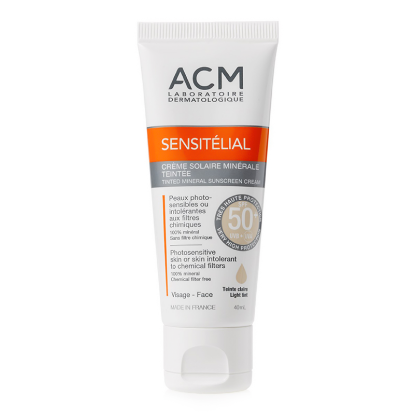 ACM Sensitelial Tinted Mineral Sunscreen SPF 50+ Cream 40 mL High sun protection