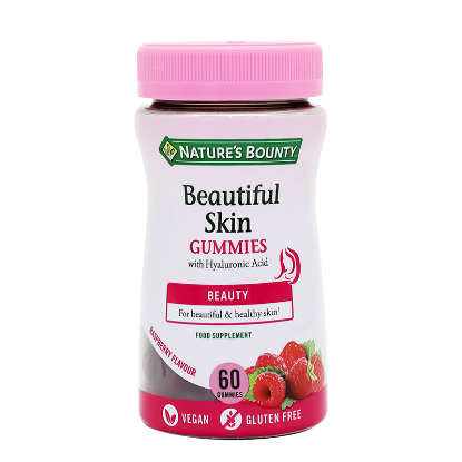 Nature's Bounty Beautiful Skin 60 Gummies Raspberry Flavour