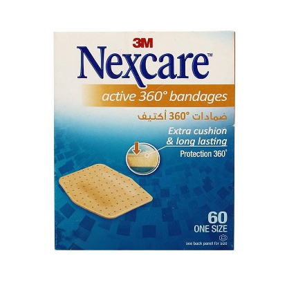 Nexcare Active 360 Bandages 23*28 mm 60'S 