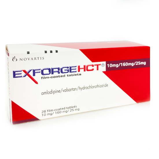 Exforge HCT 10mg/160mg/25mg 28 tablets