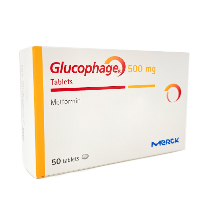 Glucophage 500 Mg 50 Tablets
