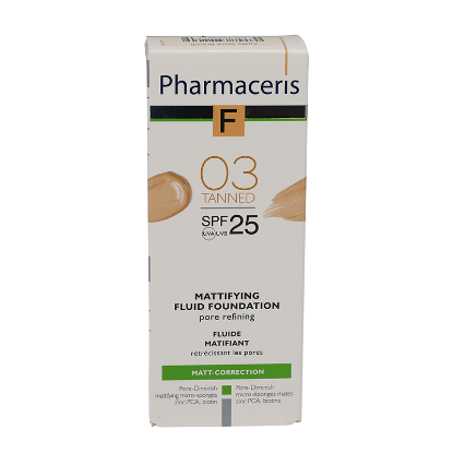 Pharmaceris F Mattifying Fluid Foundation SPF 25 - 03 Tanned 30 ml