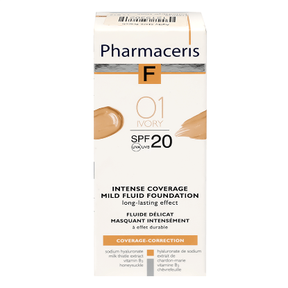 Pharmaceris F Intense Fluid Foundation SPF 20 - 01 Ivory 30 ml