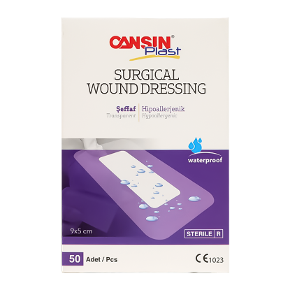 Cansin Plast Transparent Wound Dressing 9 X 5cm 50 Pcs
