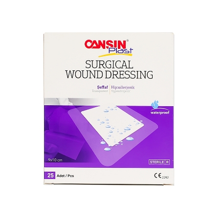 Cansin Plast Transparent Wound Dressing 9 X 10cm 25 Pcs