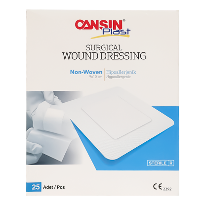 Cansin Plast Surgical Non Woven Wound Dressing 9 X 10 cm 25 Pcs