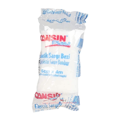 Cansin Plast Light Elastic Gauze Bandage 6cm X 4m
