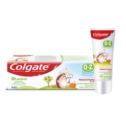 Colgate Kids 0-2 Years Toothpaste Natural Fruity Flavor 40 ml 