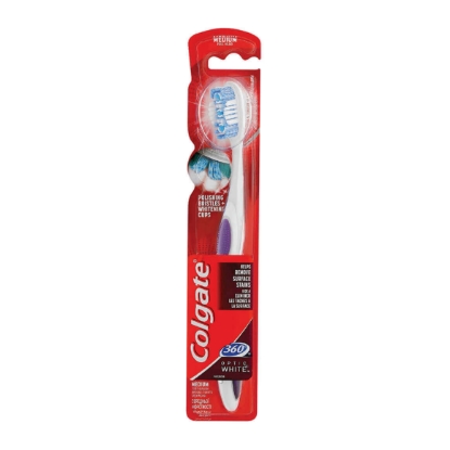 Colgate 360 Optic White Toothbrush Medium 1 Pc  