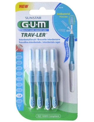 Butler Gum Trav-Ler Interdental Brush 1.6 mm 6 Pcs 
