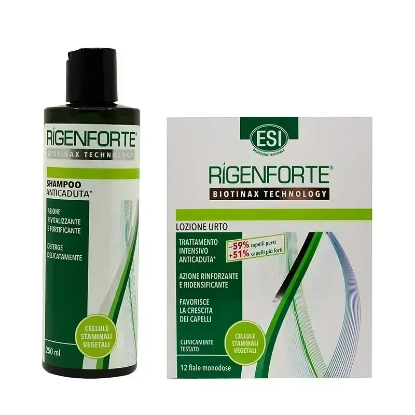 Rigenforte energizzante shampoo 200 ml + -Rigenforte Intensive Lotion 12 Vials  package