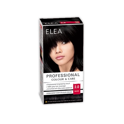 Elea Hair Color Cream 2/0 Black 123 ml