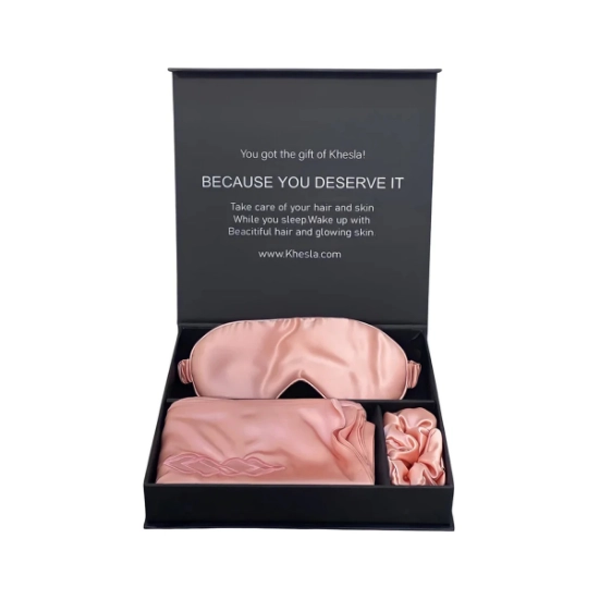 Khesla Sleep Package For Beautiful Hair And Glowing Skin - Pink