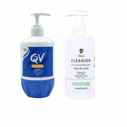 Moisturizing Package ( Qv Cream +Viola Cleanser Face & Body )