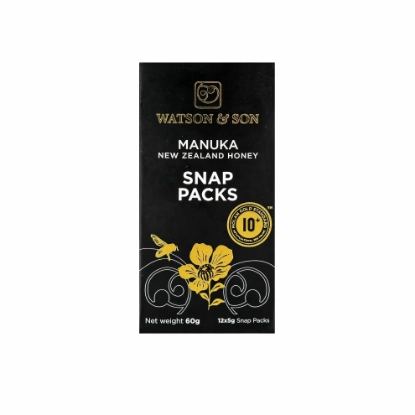 Watson & Son Manuka Honey Snap Packs 10+ MGS 12x5 g 