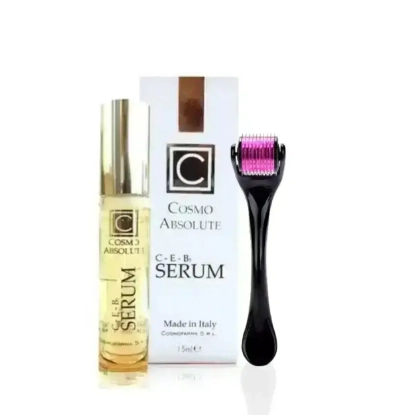 Cosmo Absolute C-E-B5 Serum + Derma Roller Package 