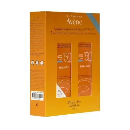 Avene Suncare SPF 50+ Fluid For Normal/Oily Skin Kit 1+1 