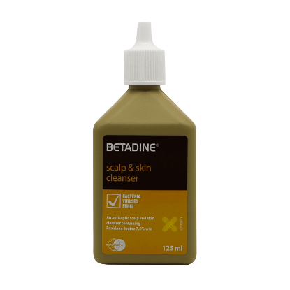 Betadine Scalp & Skin Cleanse 125 mL For acne