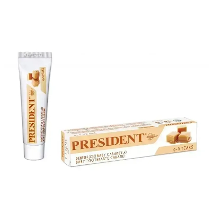 President Baby 0-3 Years Toothpaste Caramel 30 ml