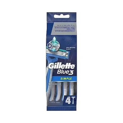 Gillette Blue 3 Simple 4 Disposable Razors 