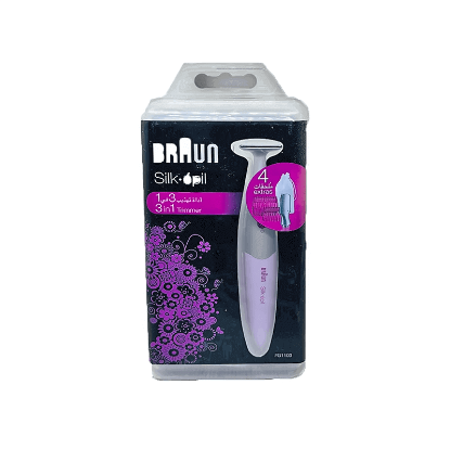 Braun Silk Epil 3 In 1 Pink Trimmer With 4 Extras FG1103