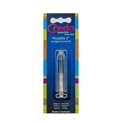 Credo Nickel Plated Tweezer 3" 014518