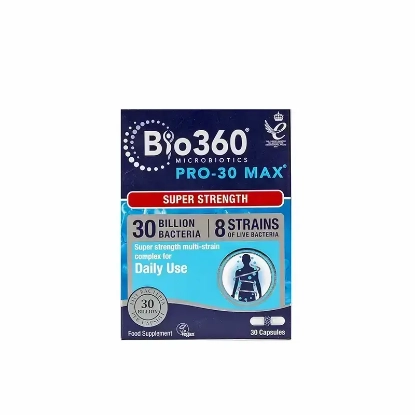 Bio 360 Pro 30 Max Super Strength 30 Billion Bacteria 30 Caps