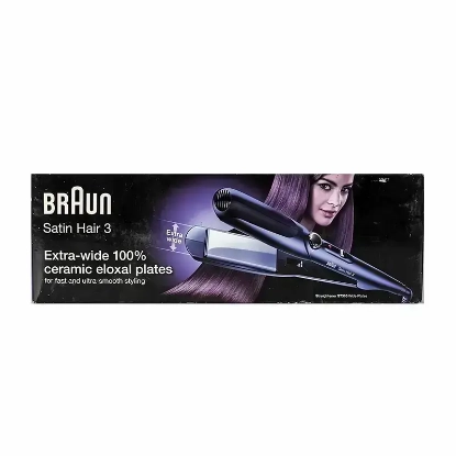 Braun Satin Hair 3 Straightener With Extra Wide Ceramic Plates ST310
