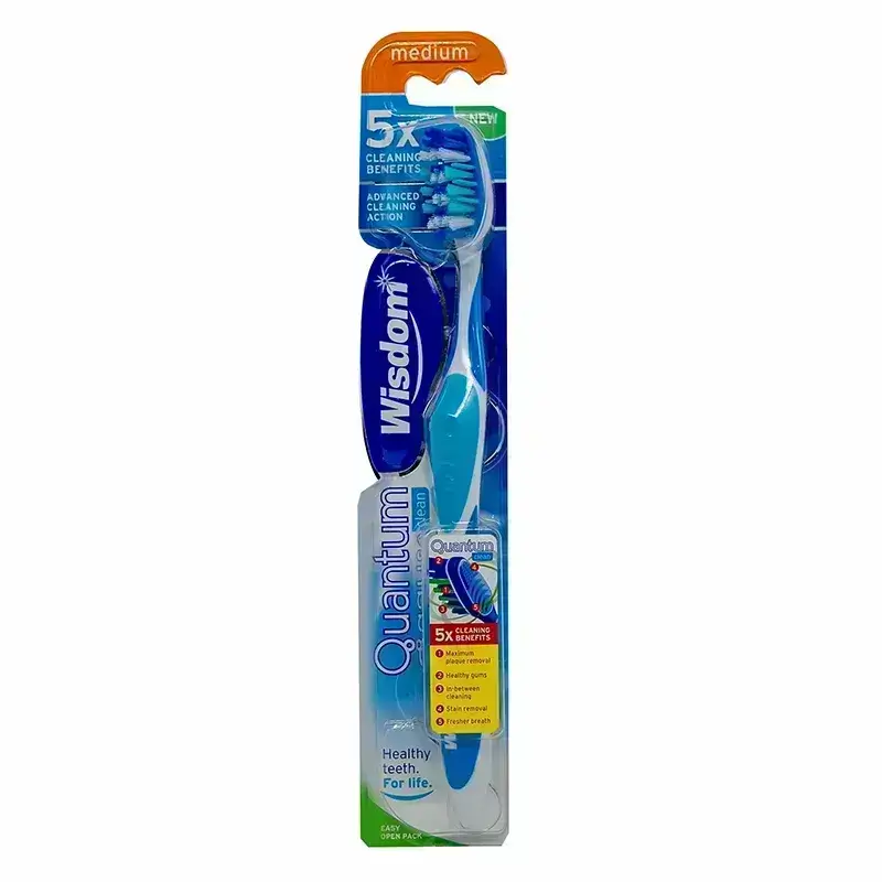 Buy Wisdom Quantum Clean Medium Toothbrush 1 Pc from Cosmo Life