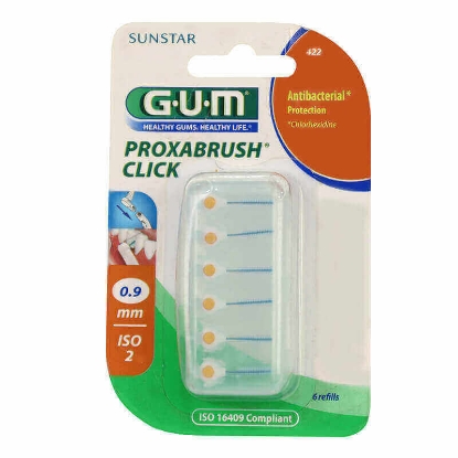 Butler Gum Proxabrush Click Interdental Refill 0.9 mm 6 Pcs 