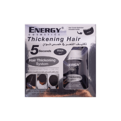 Energy Cosmetics Hair Thickening System Kit Black 