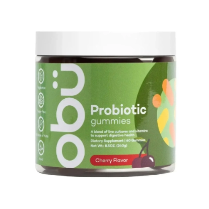 Obu Probiotic Gummies with Cherry Flavor 60 Pcs 