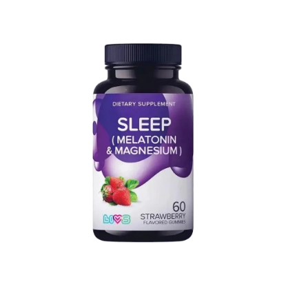Livs Sleep Melatonin+Mg with Strawberry Flavor 60 Gummies 