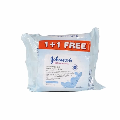 Johnson's Micellar Moisturising Replenishing Wipes 2*25'S 1+1 Offer