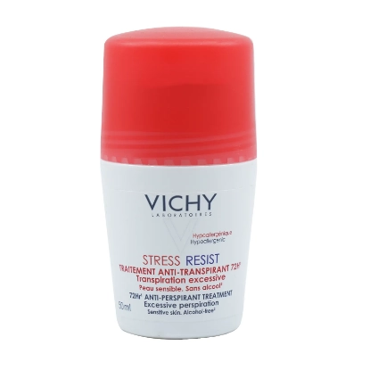 Vichy 72H Bille Stress Resist Deo Roll 50 ml (Red) to get rid of perspirant