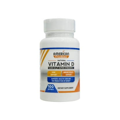 American Creations Vitamin D 5000 IU 100 Softgels 