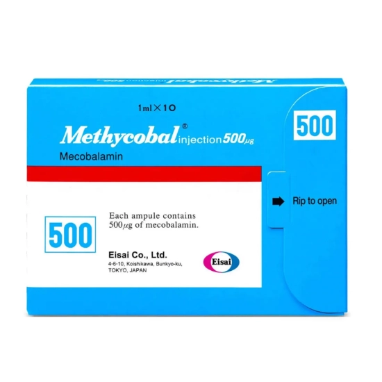 Methycobal 500 mcg Injection Ampoules 10*1 mL